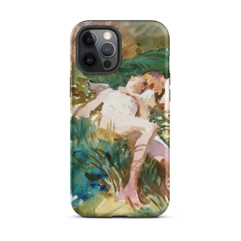 Tommies Bathing 2 - John Singer Sargent Phone Case Iphone 12 Pro Max / Matte Iphone Case Watercolor Painting John Singer Sargent, Sargent’s
