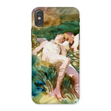 Tommies Bathing 2 - John Singer Sargent Phone Case Iphone x / Matte Phone Case Watercolor-style Painting Figure Natural John Singer