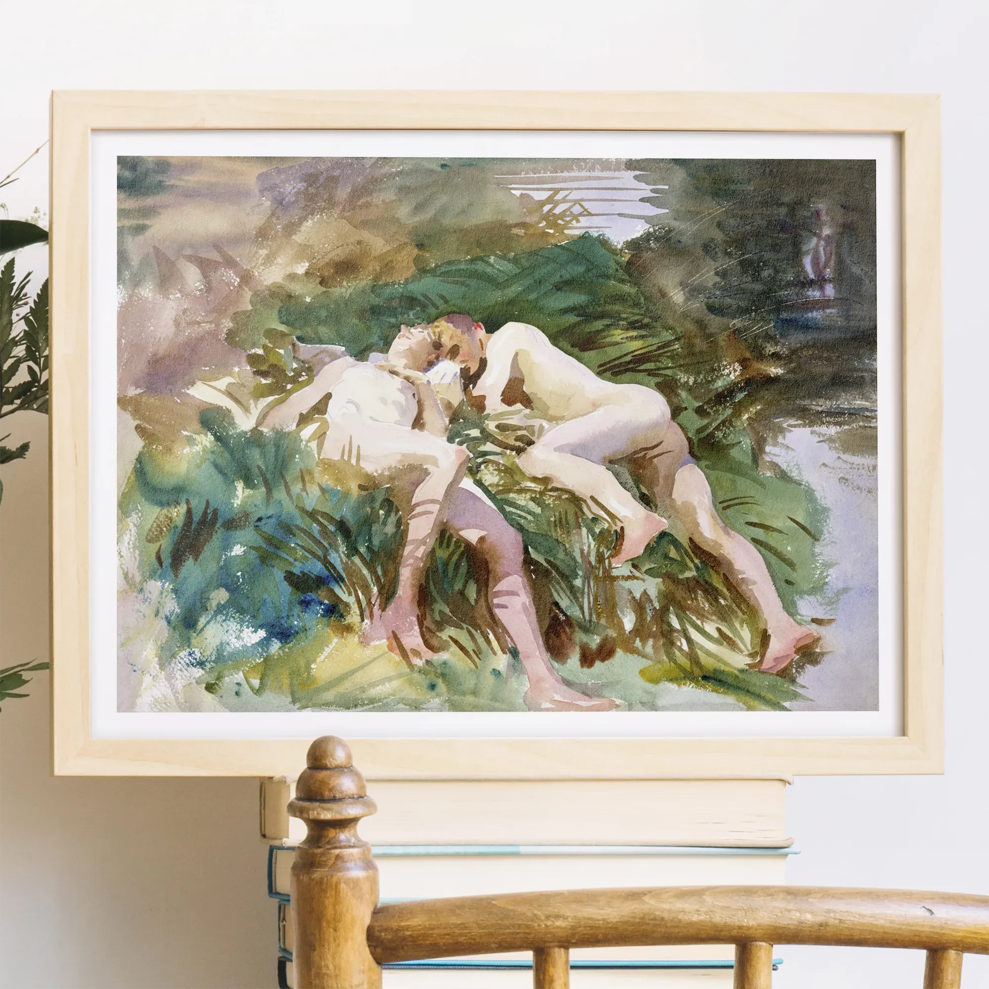 Tommies Bathing - John Singer Sargent Fine Art Print - Posters Prints & Visual Artwork - Aesthetic Art