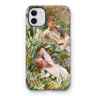 Tommies Bathing - John Singer Sargent Iphone Case, 11 / Matte, Phone Case Impressionistic Painting Two Figures Among Lush