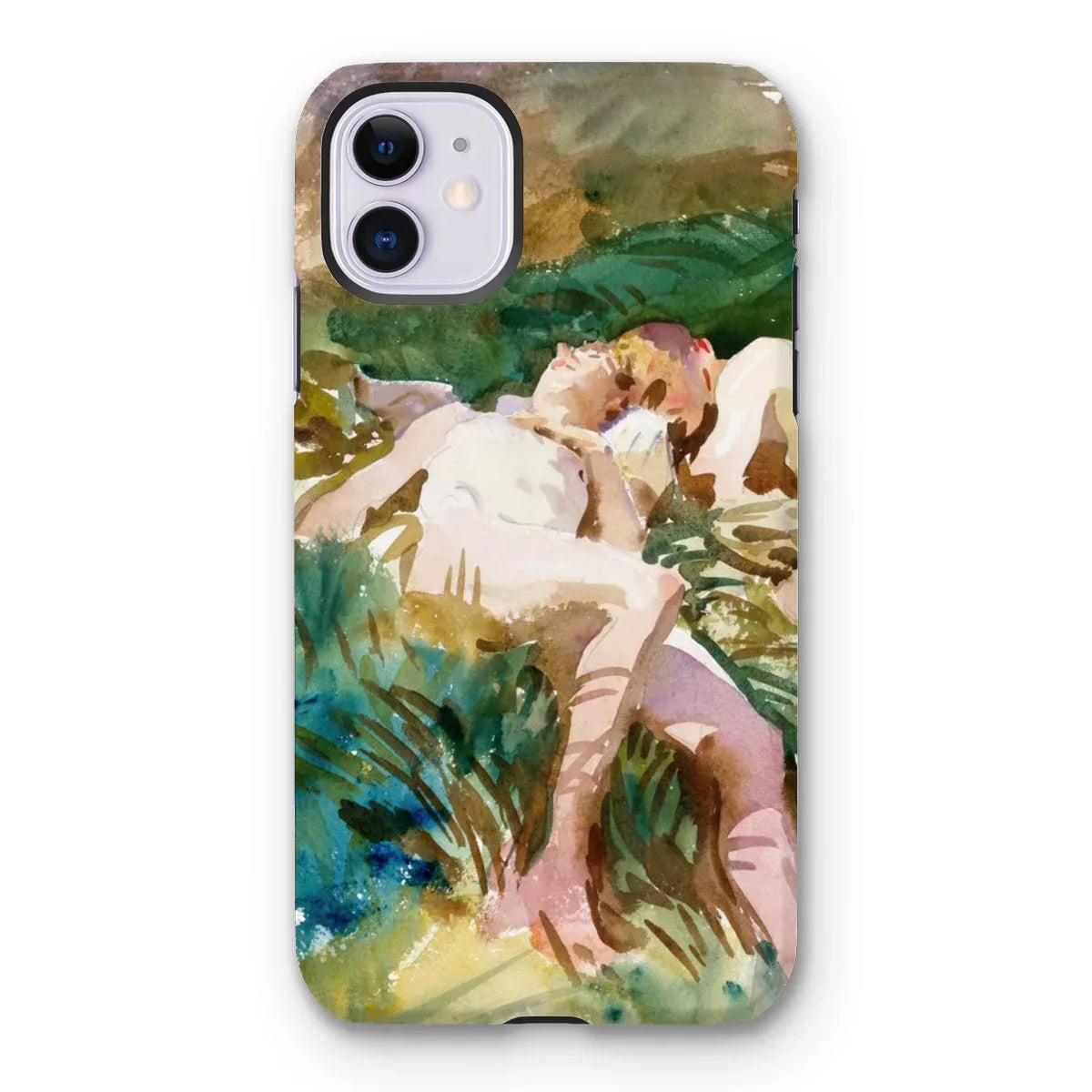 Tommies Bathing - John Singer Sargent Iphone Case, 11 / Matte, Phone Case Watercolor-style Painting Figure Natural