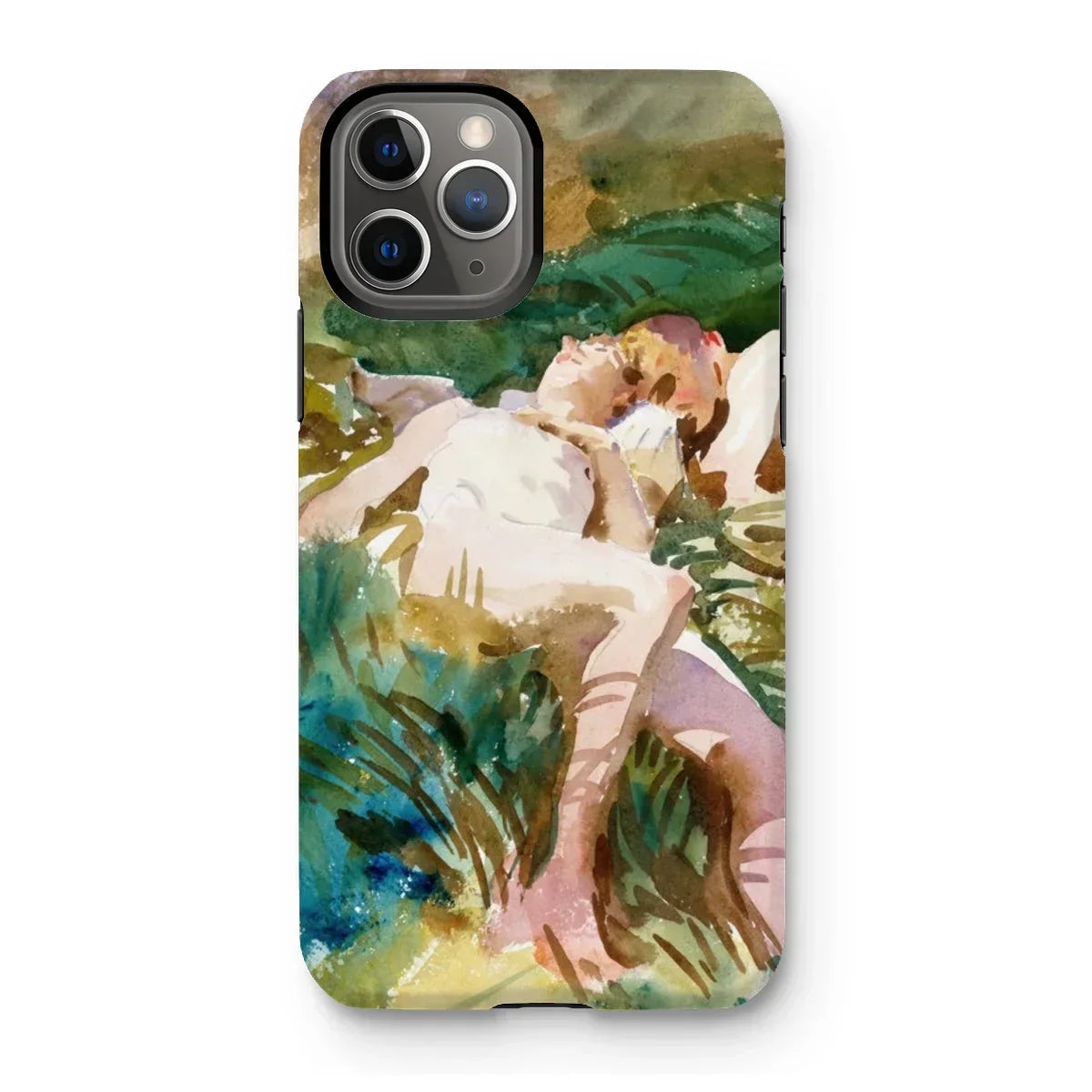 Tommies Bathing - John Singer Sargent Iphone Case, 11 Pro / Matte, Phone Case Watercolor-style Painting Figure Natural