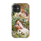Tommies Bathing - John Singer Sargent Iphone Case, 12 Mini / Matte, Phone Case Impressionistic Painting Two Figures Among Lush