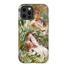 Tommies Bathing - John Singer Sargent Iphone Case, 12 Pro / Matte, Phone Case Painterly Image People Lush Garden