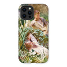 Tommies Bathing - John Singer Sargent Iphone Case, 12 Pro Max / Matte, Phone Case Impressionistic Painting People Lush Garden