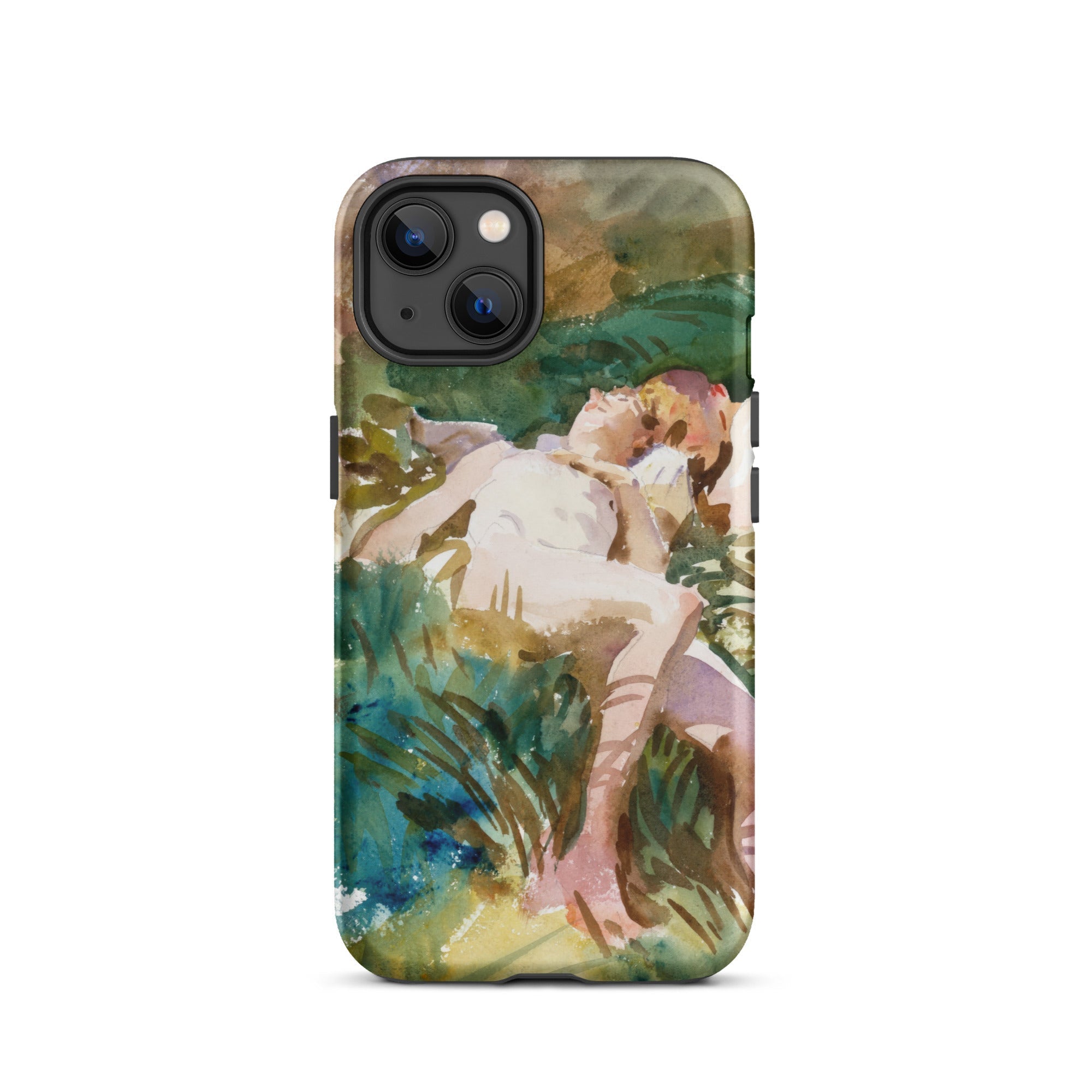 Tommies Bathing John Singer Sargent Iphone Case, 13 / Matte, Iphone Case Painting Nude Figures Landscape