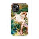 Tommies Bathing - John Singer Sargent Iphone Case, 13 Mini / Matte, Phone Case Impressionistic Painting Figure Lush Garden