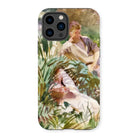 Tommies Bathing - John Singer Sargent Iphone Case, 14 Pro / Matte, Phone Case Painterly Image People Lush Foliage