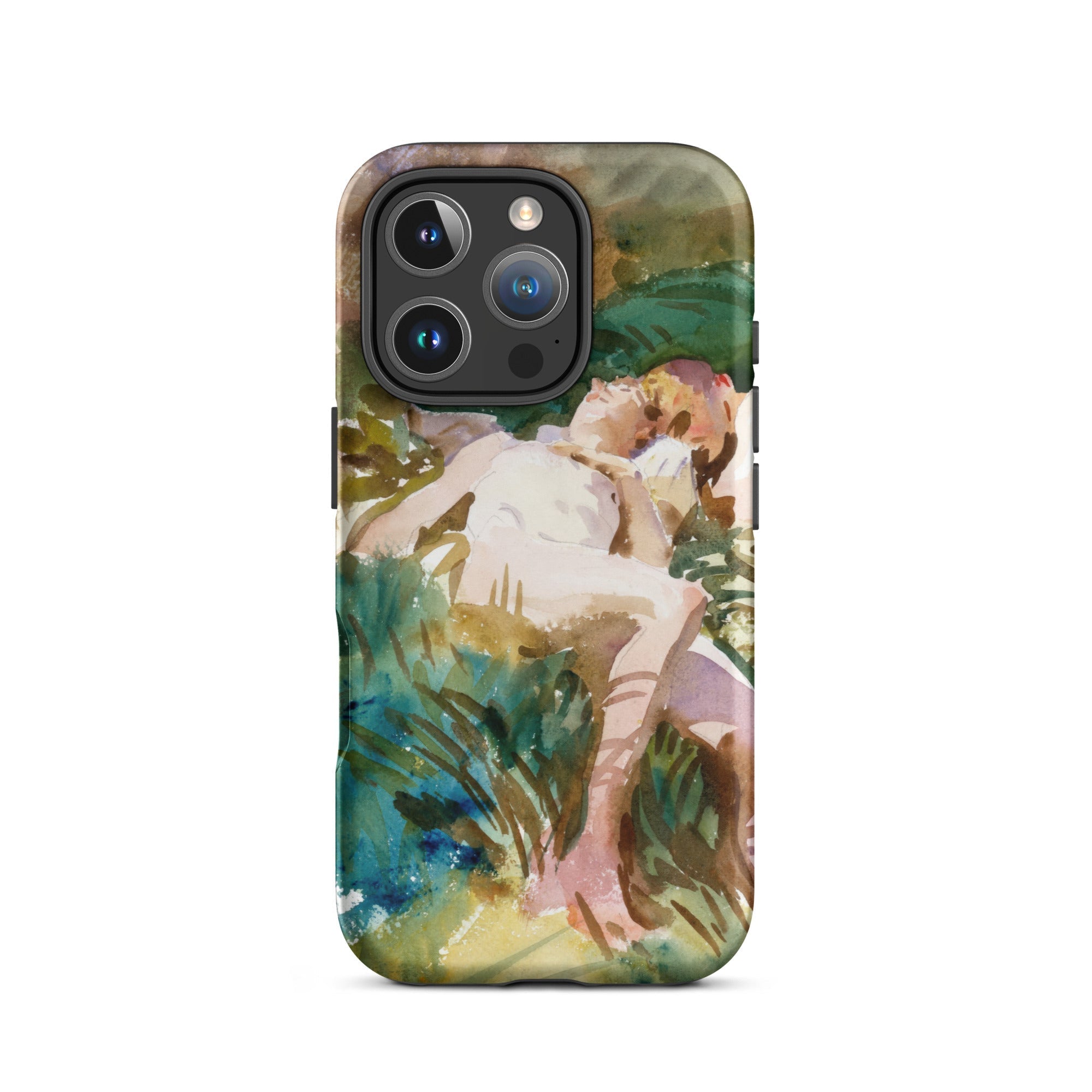 Tommies Bathing John Singer Sargent Iphone Case, 16 Pro / Matte, Watercolor Art Phone Case