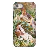 Tommies Bathing - John Singer Sargent Iphone Case, 8 / Matte, Phone Case Painterly Image People Lush Garden