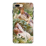 Tommies Bathing - John Singer Sargent Iphone Case, 8 Plus / Matte, Phone Case Impressionistic Painting People Lush Garden