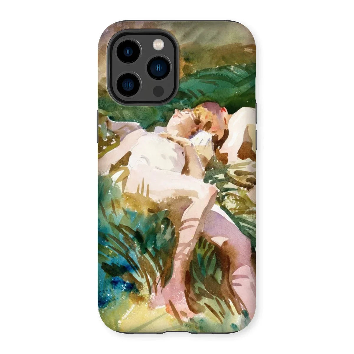 Tommies Bathing - John Singer Sargent Iphone Case, 14 Pro Max / Matte, Kite-920121754, Phone Case Watercolor-style