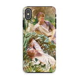 Tommies Bathing - John Singer Sargent Iphone Case, Xs Max / Matte, Phone Case Impressionistic Painting Figures Among Lush Foliage