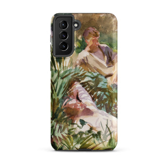 Tommies Bathing - John Singer Sargent Samsung Case, Galaxy S21 Plus / Matte, Phone Case Stylized Painting Two Figures Natural