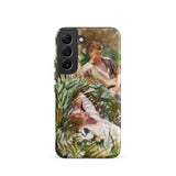 Tommies Bathing - John Singer Sargent Samsung Case, Galaxy S22 / Matte, Smartphone Case Impressionistic Painting Two Figures Garden
