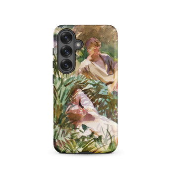 Tommies Bathing - John Singer Sargent Samsung Case, Galaxy S25 / Matte, Smartphone Case Impressionistic Painting People Foliage
