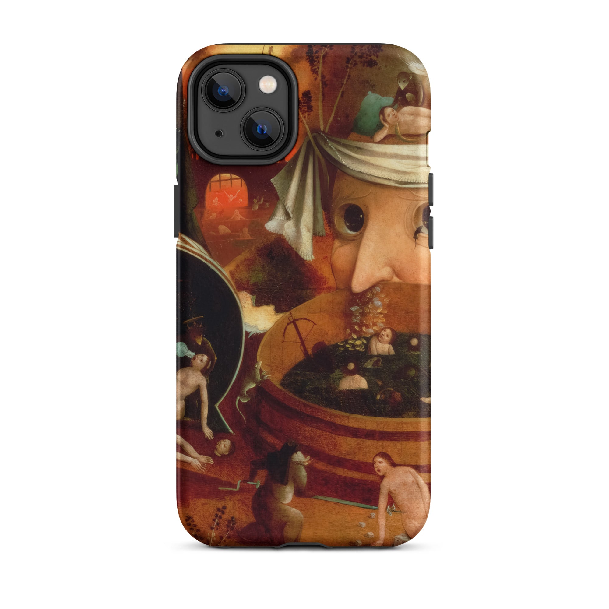 Tondal’s Vision - Hieronymus Bosch Iphone Case, 14 Plus / Matte