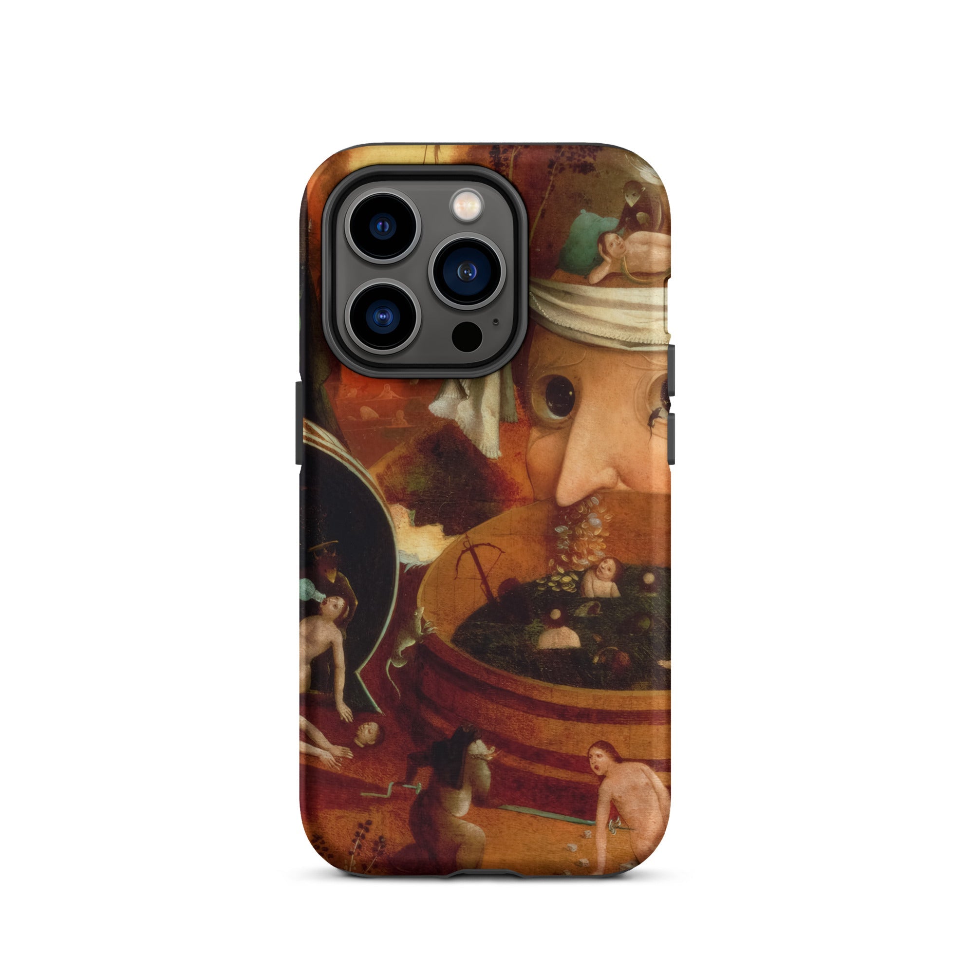 Tondal’s Vision - Hieronymus Bosch Iphone Case, 14 Pro / Matte