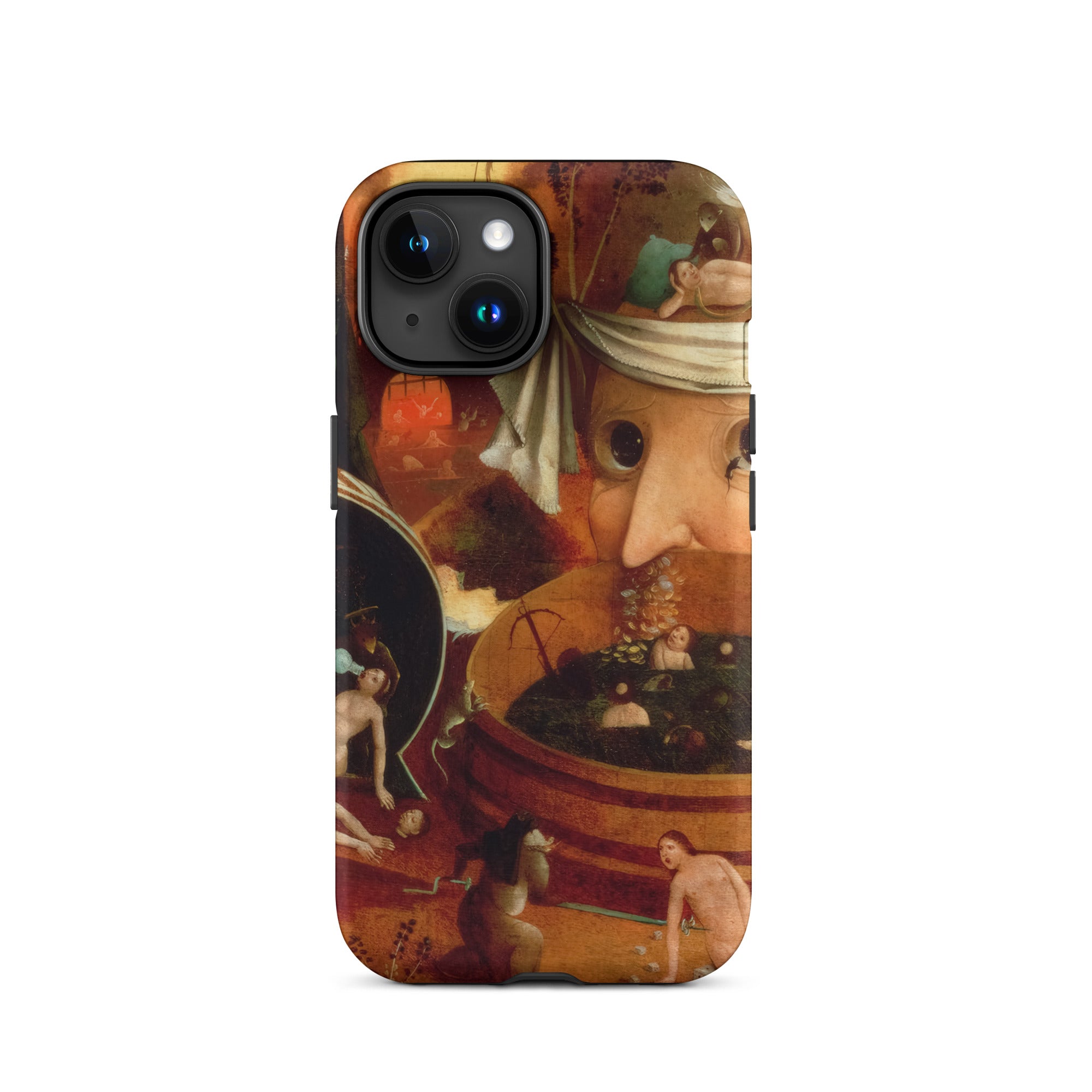 Tondal’s Vision - Hieronymus Bosch Iphone Case, 15 / Matte