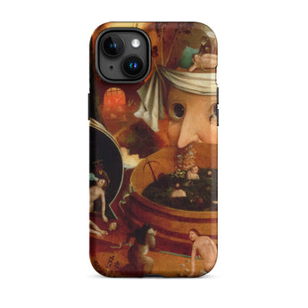 Tondal’s Vision - Hieronymus Bosch Iphone Case, 15 Plus / Matte, Iphone Case Detailed Artistic Depiction Disembodied Head Bandaged