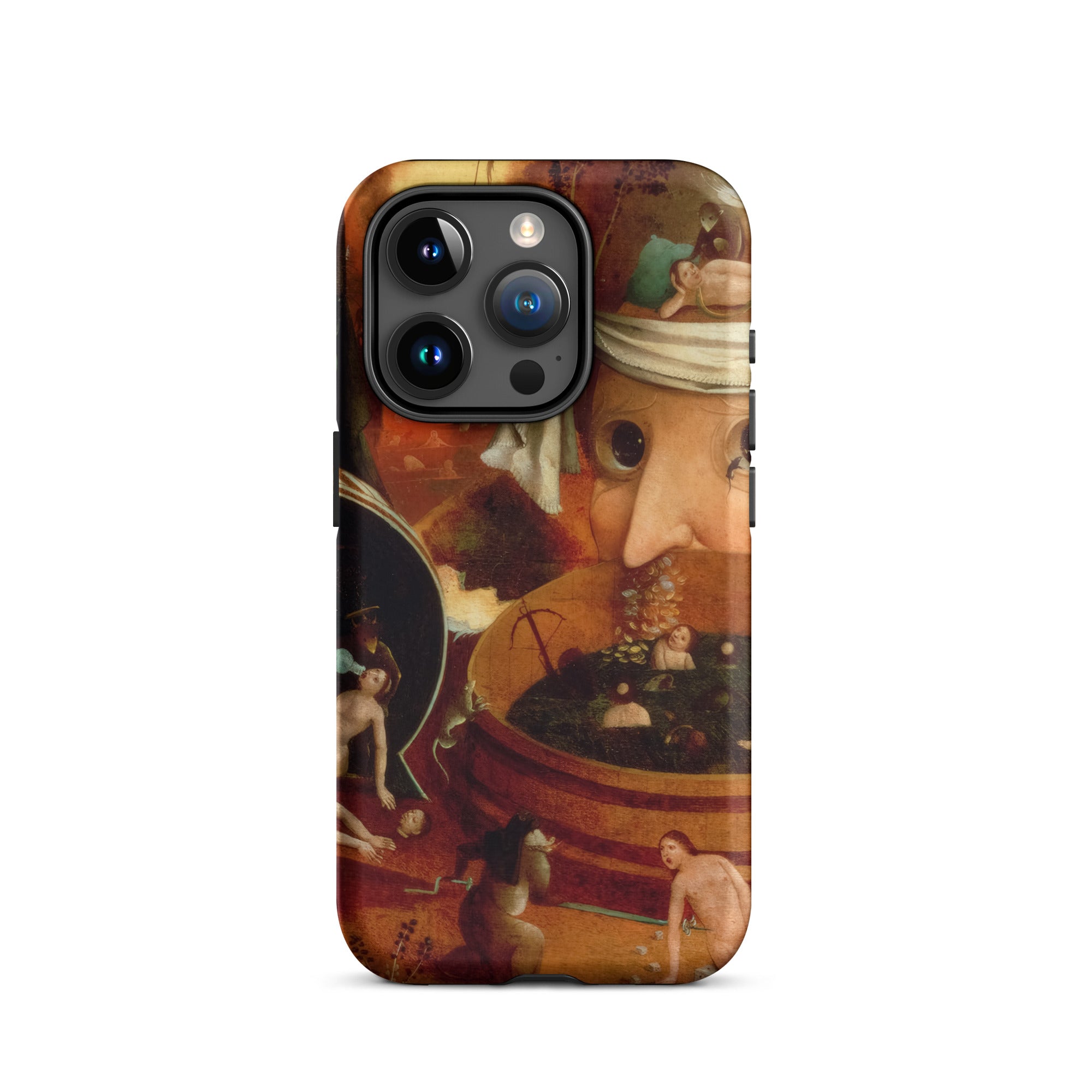 Tondal’s Vision - Hieronymus Bosch Iphone Case, 15 Pro / Matte