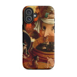 Tondal’s Vision - Hieronymus Bosch Iphone Case, 16 Plus / Matte, Phone Case Detailed Painting Pale-skinned Face Bandaged Head