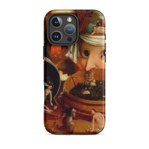 Tondal’s Vision - Hieronymus Bosch Phone Case Iphone 16 Pro Max / Matte Smartphone Case Detailed Surrealist Painting Bosch’s Grotesque