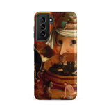 Tondal’s Vision - Hieronymus Bosch Samsung Case, Galaxy S21 Fe / Matte, Smartphone Case Detailed Painting Camera Cutout Left
