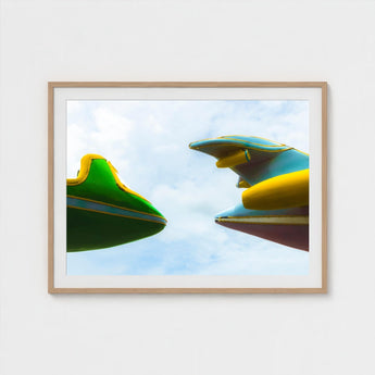 Top and Tail - Jet Plane Carnival Ride Print / Canvas Giclée, Waking Dream Prints