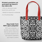 Masala Thai Aesthetic Mosaic Black and White Tote Bag Bags