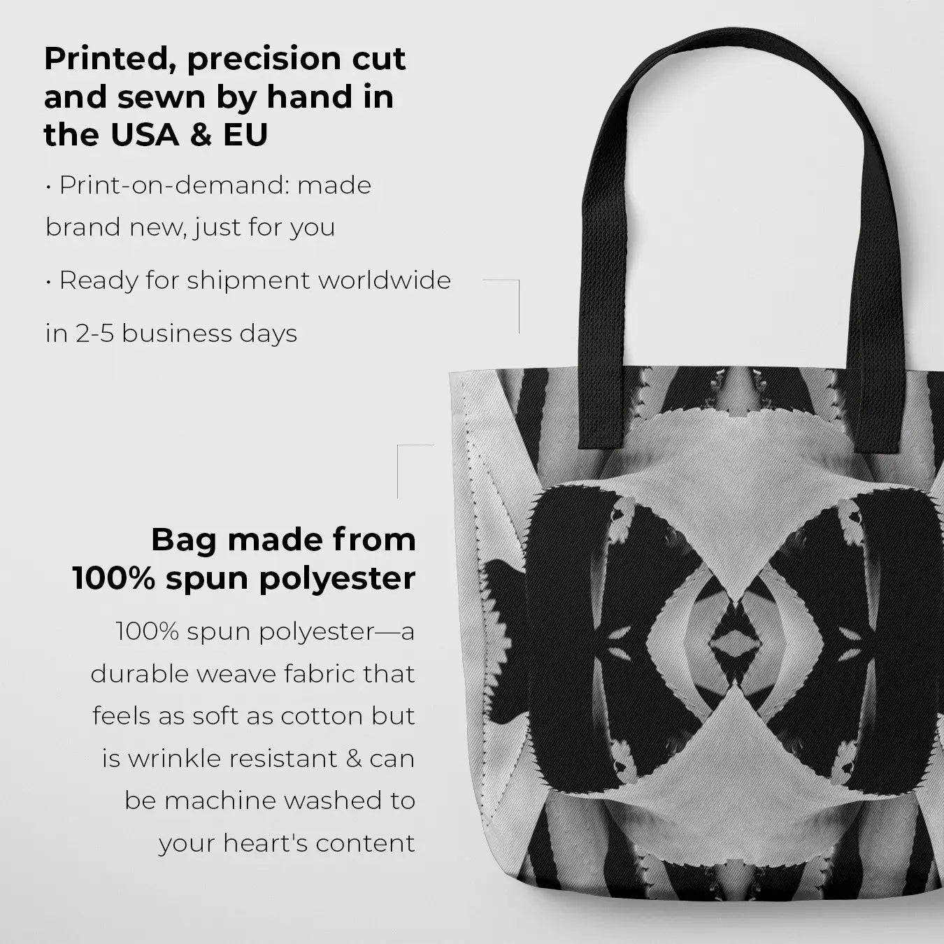 Oh so Succulent - Trippy Modern Botanical Tote Bags