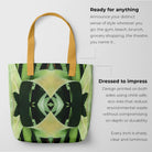 Oh so Succulent - Trippy Modern Botanical Shopping Tote Bags