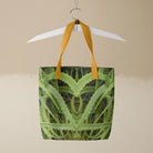 Spiked - Trippy Aloe Vera Botanical Shopping Tote Yellow Handles Bags