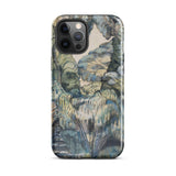 Trees in Bird Garden Iver Heath - Paul Nash Phone Case Mobile Cases Phone Case Detailed Painterly Landscape Design Muted Blues Nash’s Bird,