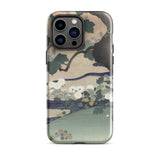 Tree and Chrysanthemums - Kogyo Tsukioka Phone Case Mobile Cases Phone Case Traditional Japanese Ukiyo-e Style Illustration Delicate Kogyo