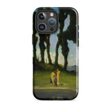 After the Bath - Charles Walter Stetson Phone Case Mobile Cases Black Phone Case Printed Reproduction Painting Garden Earthly Walter