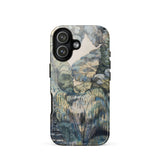 Trees in Bird Garden Iver Heath - Paul Nash Phone Case Mobile Cases Phone Case Detailed Muted-toned Landscape Illustration Soft Blues