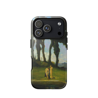 After the Bath - Charles Walter Stetson Phone Case Mobile Cases Black Phone Case Printed Reproduction Painting Two Sisters Walter Stetson