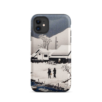 Snow at Nipponmatsu - Hiroaki Takahashi Phone Case Iphone 11 / Matte Phone Case Winter Scene Winter’s Hush, Hiroaki Takahashi’s, Takahashi