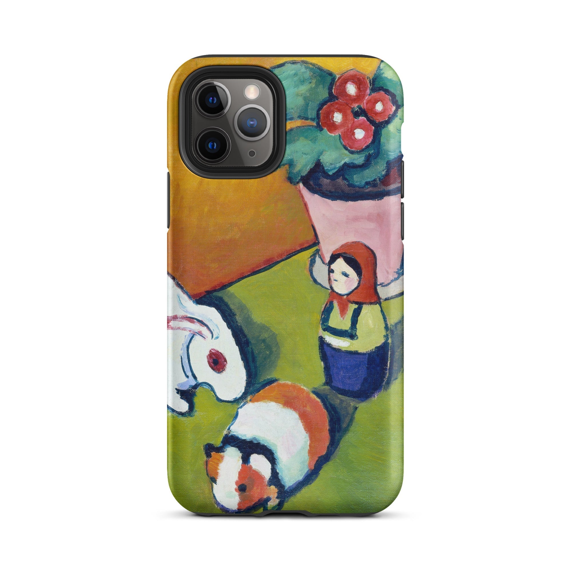 Little Walter’s Toys - August Macke Iphone Case, 11 Pro / Matte, Phone Case Painting Rabbit Guinea Pig Doll