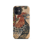 Otsu-e of Eagle - Edo Art Iphone Case, 12 / Matte, Phone Case Vintage Bird Design