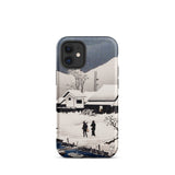 Snow at Nipponmatsu - Hiroaki Takahashi Phone Case Iphone 12 Mini / Matte Winter Scene Phone Case Winter’s Hush, Hiroaki Takahashi’s,