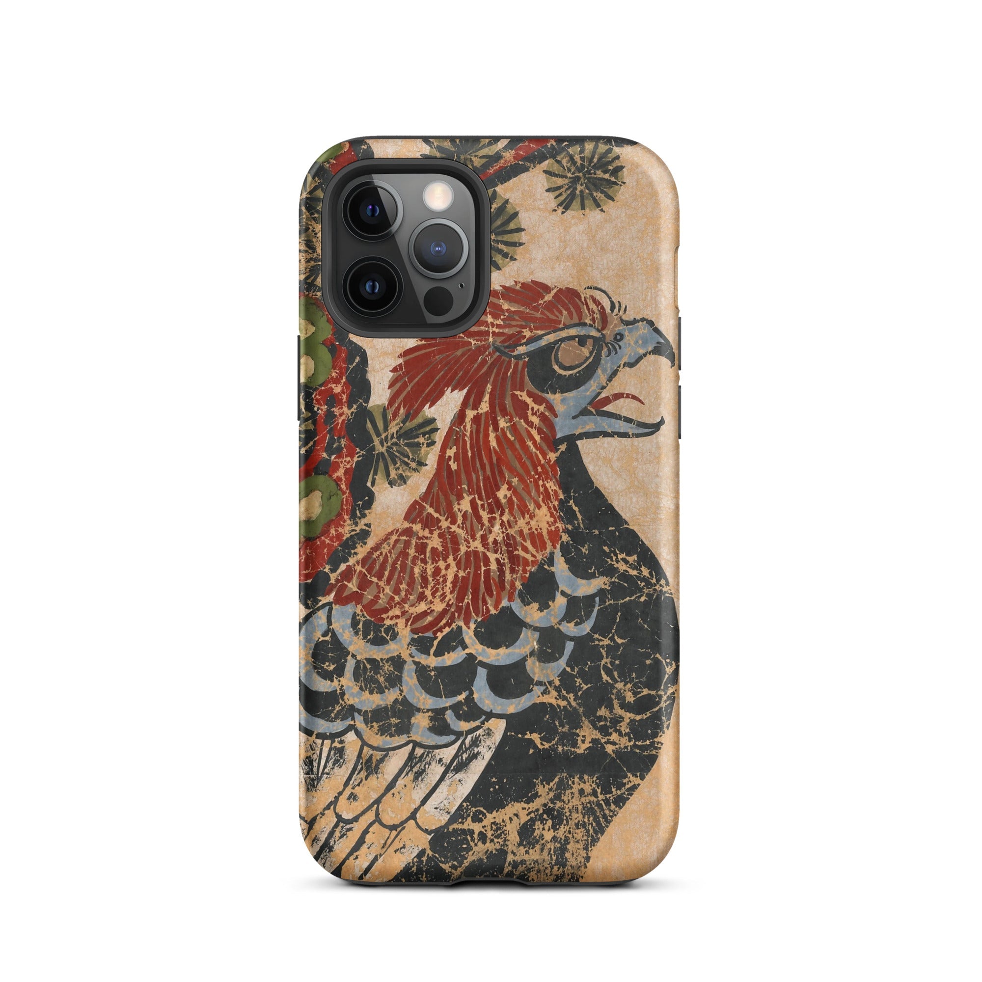 Otsu-e of Eagle - Edo Art Iphone Case, 12 Pro / Matte, Phone Case Bird Design