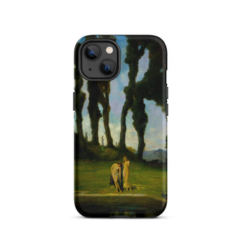 After the Bath - Charles Walter Stetson Phone Case Mobile Cases Black Phone Case Printed Reproduction Painting Two Sisters Walter Stetson