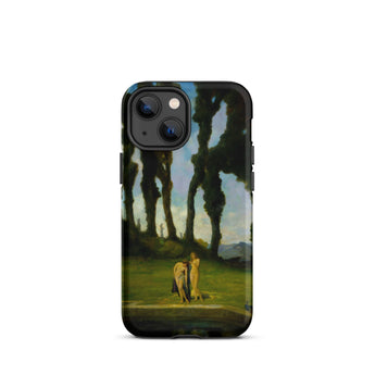 After the Bath - Charles Walter Stetson Phone Case Mobile Cases Black Phone Case Printed Reproduction Painting Two Sisters Walter Stetson
