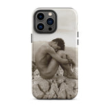 Cain - Wilhelm Von Gloeden Gay Phone Case Iphone 13 Pro Max / Matte Phone Case Nude Man Rocks Wilhelm Gloeden, Gloeden Gay, Monochrome