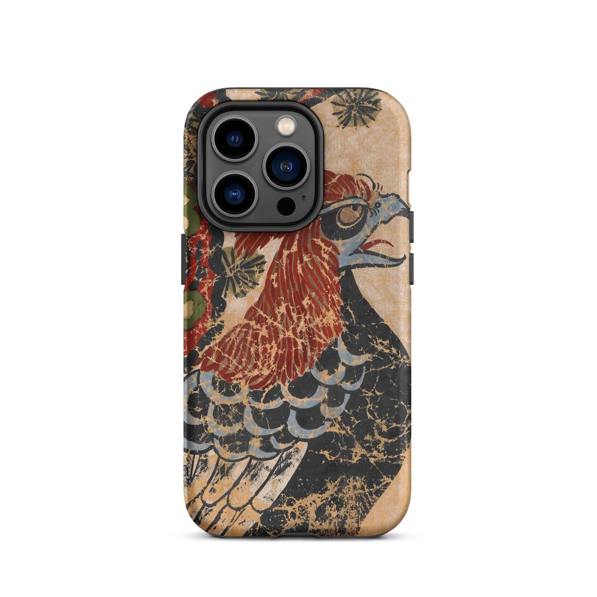 Otsu-e of Eagle - Edo Art Iphone Case, 14 Pro / Matte, Iphone Case Eagle Design