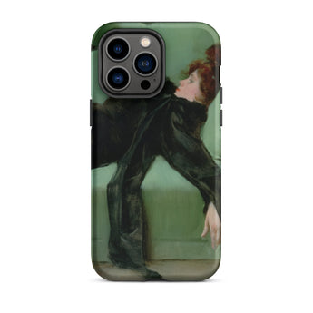 After the Ball - Ramon Casas y Carbo Phone Case Iphone 14 Pro Max / Matte Phone Case Painting Ramon Casas, Fevered Sigh, Her Limbs,