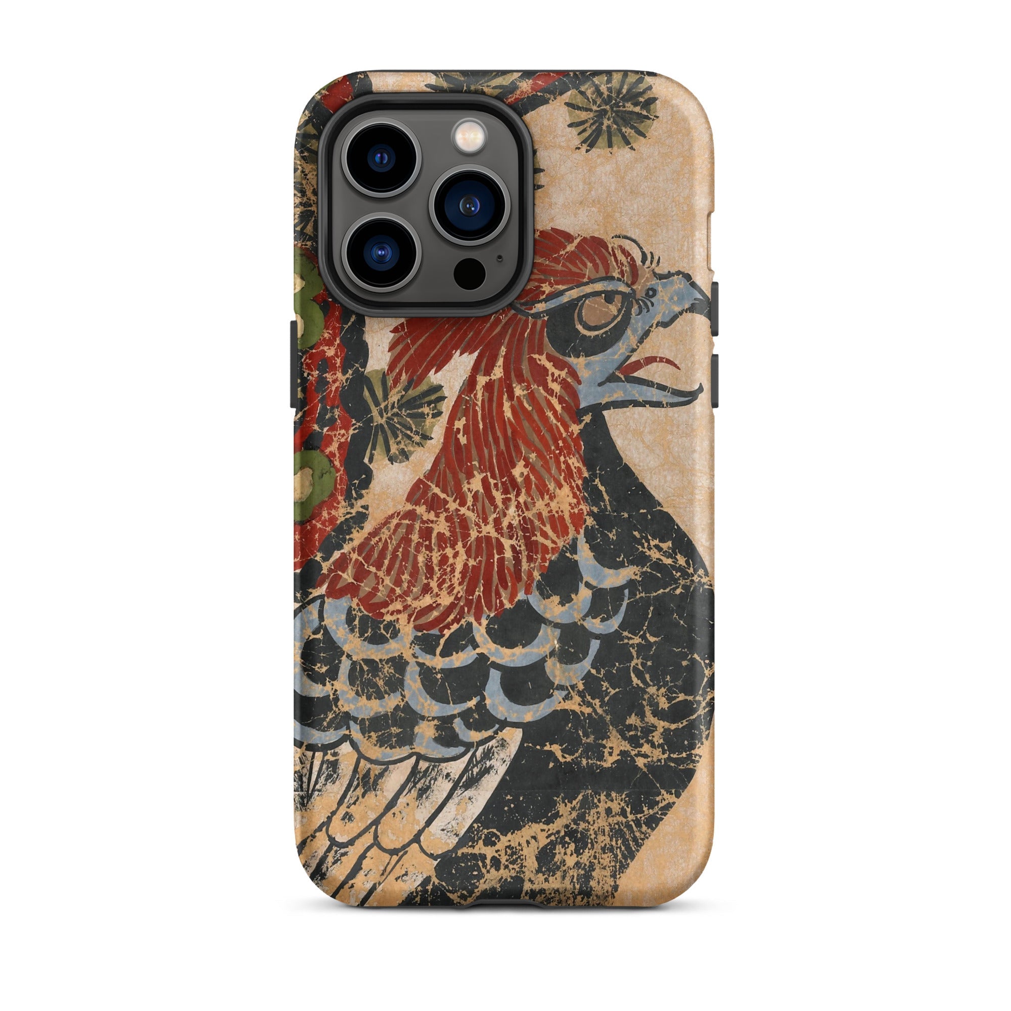Otsu-e of Eagle - Edo Art Iphone Case, 14 Pro Max / Matte, Phone Case Bird Design