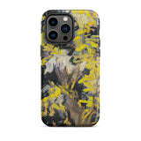Blossoming Acacia - Vincent Van Gogh Phone Case Iphone 14 Pro Max / Matte Yellow Floral Patterned Phone Case Gogh’s Blossoming Acacia,